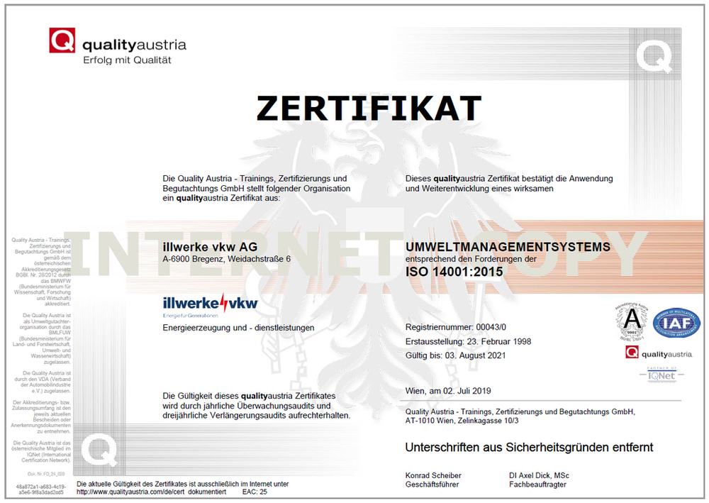 ISO 14001 Umweltmanagementsystem